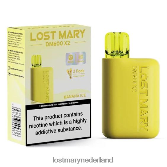 LOST MARY Nederland - verloren mary dm600 x2 wegwerpvape bananen ijs 2684Z187