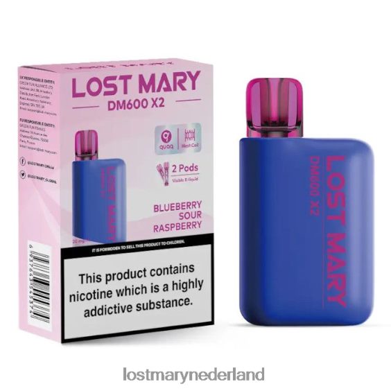 LOST MARY vape Nederland - verloren mary dm600 x2 wegwerpvape bosbes zure framboos 2684Z202