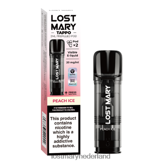 LOST MARY flavours - verloren mary tappo voorgevulde peulen - 20 mg - 2 stuks perzik ijs 2684Z180