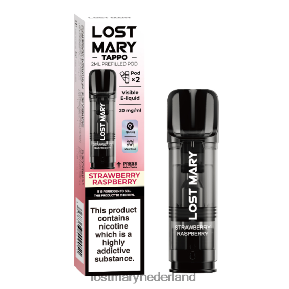 LOST MARY sale - verloren mary tappo voorgevulde peulen - 20 mg - 2 stuks aardbei framboos 2684Z178