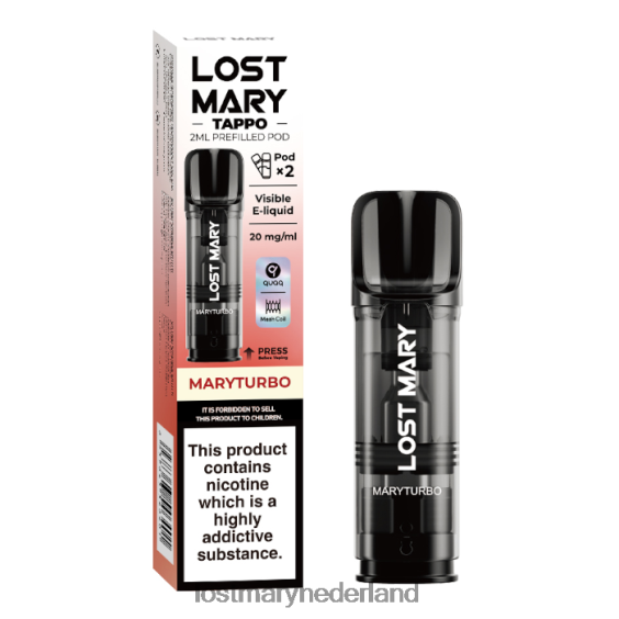 LOST MARY vape smaken - verloren mary tappo voorgevulde peulen - 20 mg - 2 stuks maryturbo 2684Z185